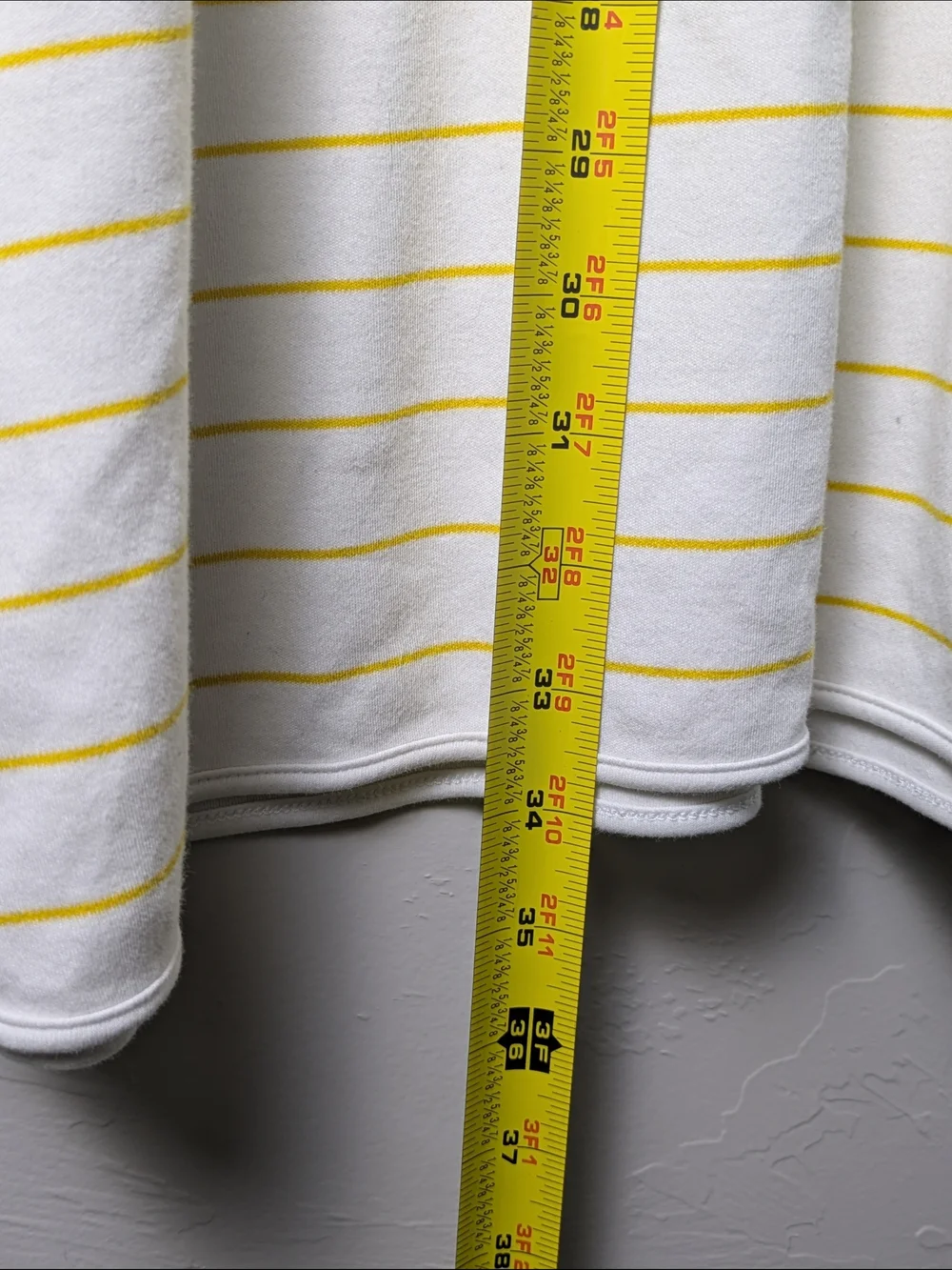LAKE Sleeveless Striped Nightshirt - White with Yellow Stripes